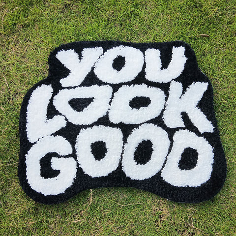 You Look Good Rugs-Black