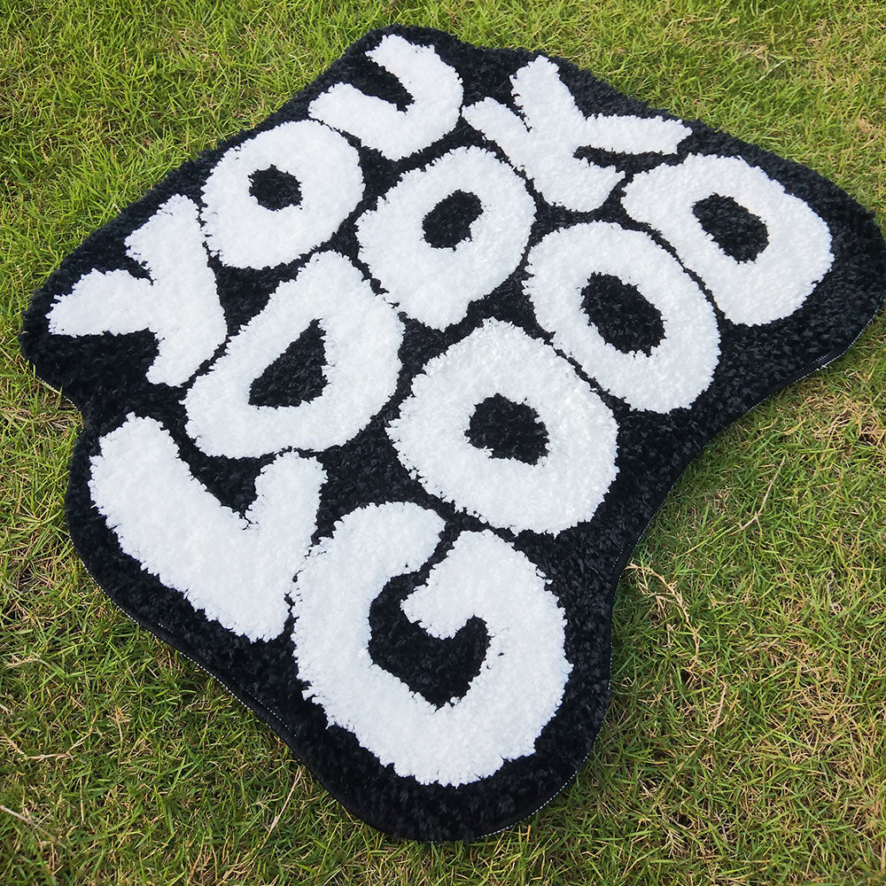 You Look Good Rugs-Black